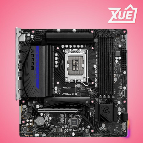 MAINBOARD ASROCK B660M PG RIPTIDE (INTEL B660, SOCKET 1700, M-ATX, 4 KHE RAM DDR4)