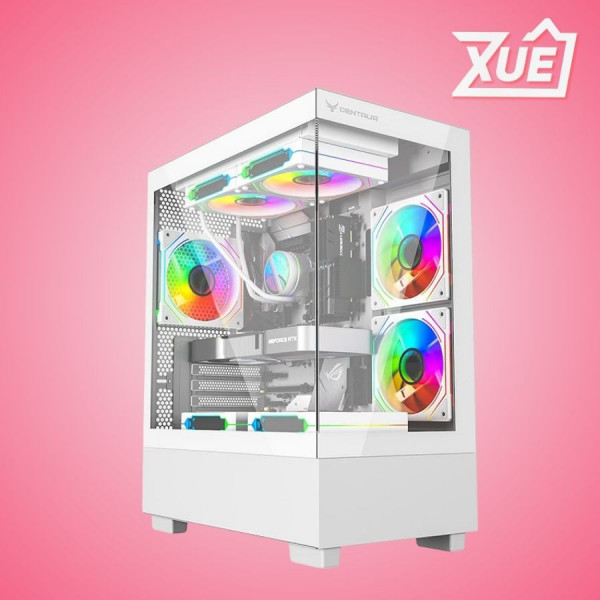 VỎ CASE CENTAUR TIMBER WHITE (MATX, MID TOWER, MÀU TRẮNG)
