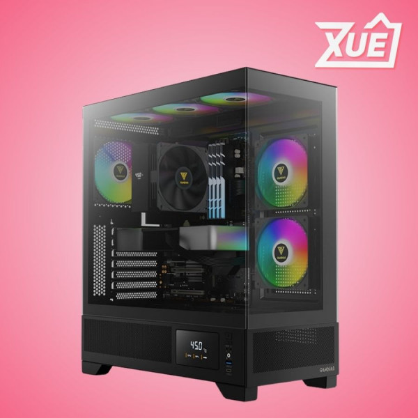 VỎ CASE GAMDIAS ATLAS M1 BLACK (ATX, MID TOWER, 3FAN, HUB)