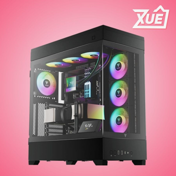 VỎ CASE GAMDIAS ATLAS P1 BLACK (EATX, MID TOWER, 4FAN, HUB)