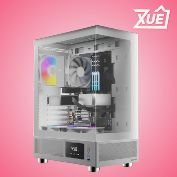 VỎ CASE GAMDIAS ATLAS M1 WH WHITE (ATX, MID TOWER, 3FAN, HUB)