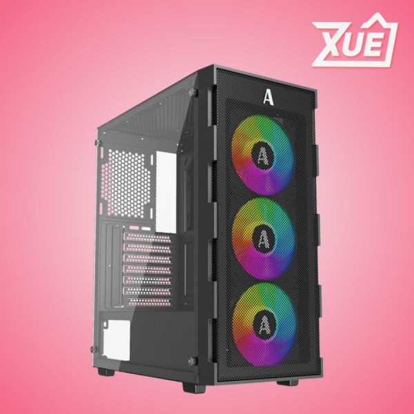 VỎ CASE MKC 3F (ATX, 3 FAN RGB)