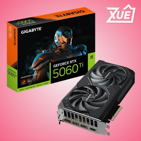 CARD MÀN HÌNH GIGABYTE RTX 5060 TI WINDFORCE OC 8GD