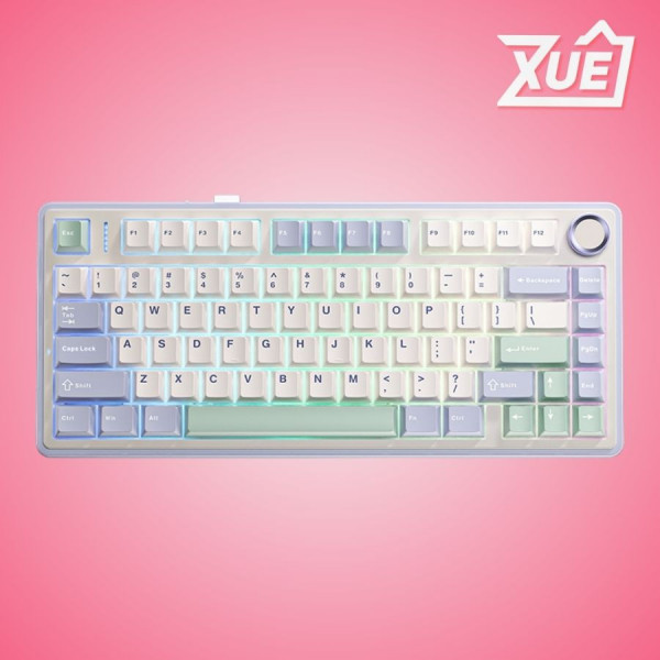 BÀN PHÍM CƠ AULA F75 ICE GREEN 3 MODE (TYPEC + 2.4G + BLUETOOTH, REAPER SWITCH)