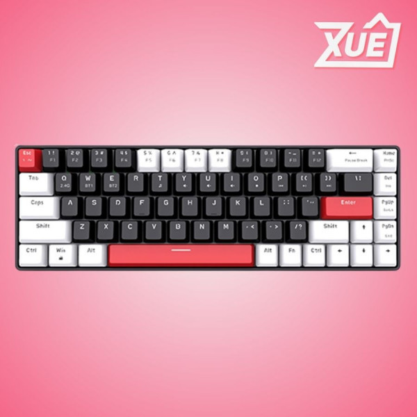 BÀN PHÍM CƠ KHÔNG DÂY EDRA EK368L WHITE BLACK BROWN SWITCH (BLUETOOTH, WIRELESS 2.4G)