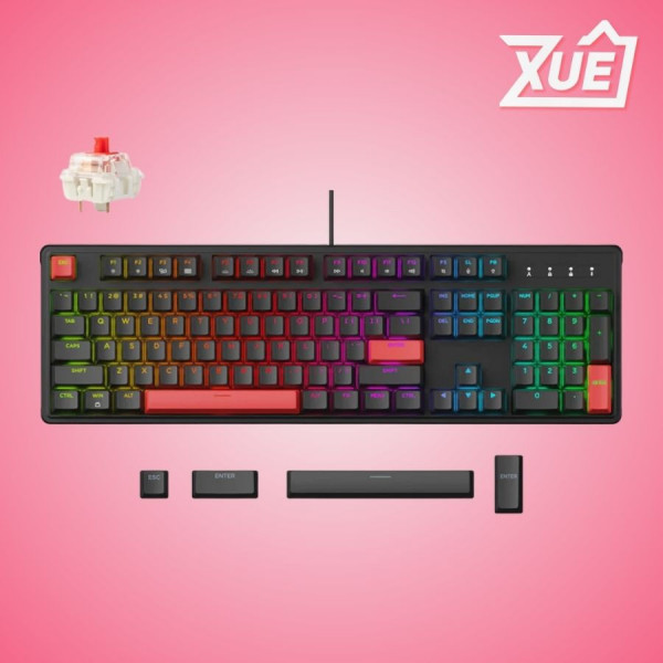 BÀN PHÍM KEYCHRON X3-A1 X3 RED BACKLIGHT RED SWITCH