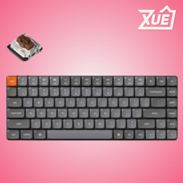 BÀN PHÍM KEYCHRON K3M-A3 K3 MAX GATERON WHITE BACKLIGHT BROWN SWITCH