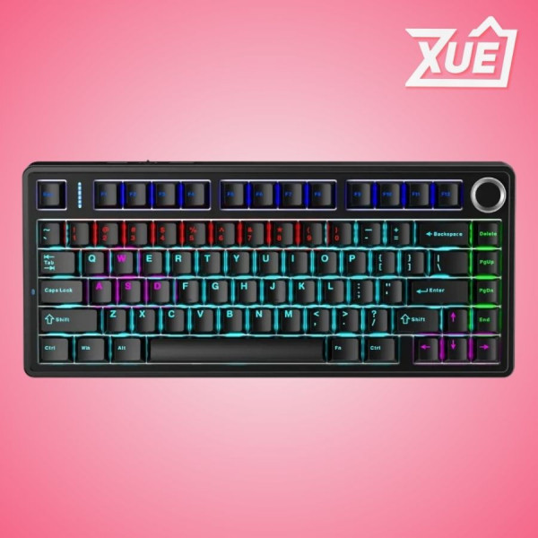 BÀN PHÍM CƠ GAMING CÓ DÂY AULA F75 RED SWITCH (MÀU ĐEN)