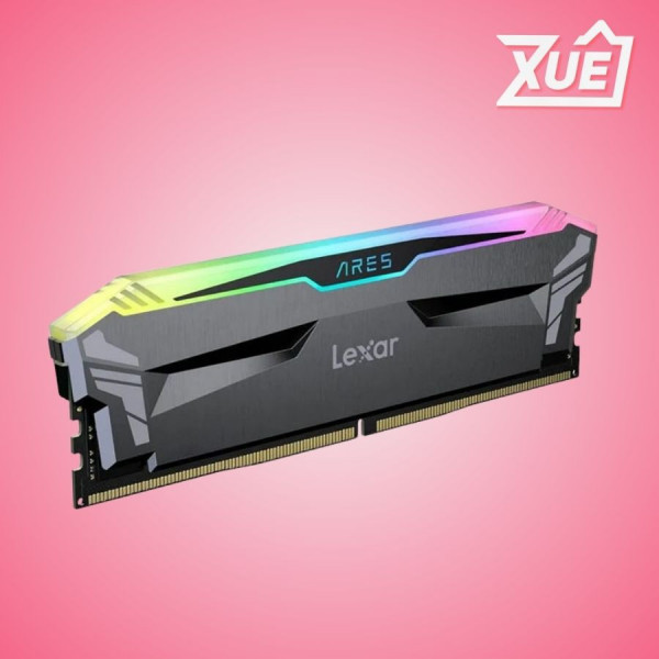RAM DESKTOP LEXAR ARES RGB BLACK (LD4U08G32C16LA-RGS) 8GB (1X8GB) DDR4 3200MHZ
