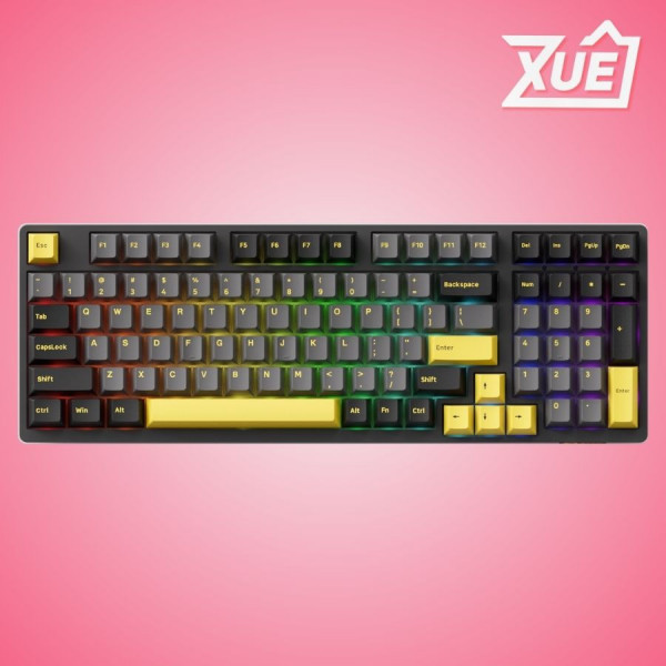BÀN PHÍM AKKO 3098B PLUS BLACK GOLD (AKKO FAIRY SILENT SWITCH)