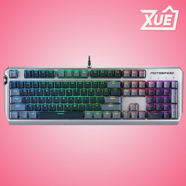 BÀN PHÍM CƠ GAMING CÓ DÂY MOTOSPEED CK80 GOLD SWITCH