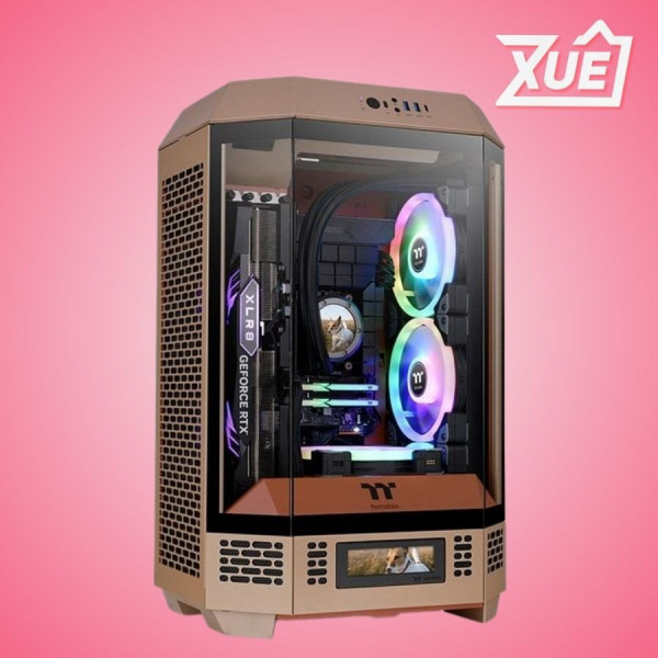 CASE THERMALTAKE THE TOWER 300 - GRAVEL SAND EDITION (MATX, 2 FAN)