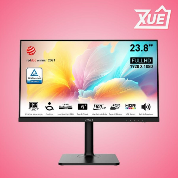 MÀN HÌNH MSI MODERN MD2412P (23.8 INCH, FHD, IPS, 100HZ, 1MS, LOA, USB-C)