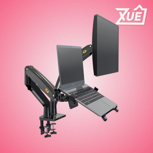 COMBO GIÁ TREO MÀN HÌNH NB F160 (17-27 INCH) - KẸP LAPTOP NB FP2