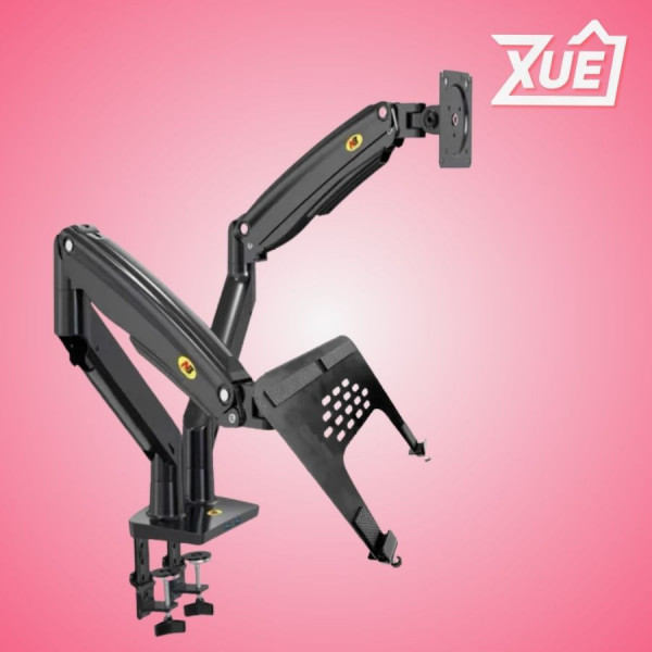 COMBO GIÁ TREO MÀN HÌNH NORTH BAYOU F195 (22-32INCH) - KẸP ĐỠ LAPTOP ERGOTEK EP9 (10-19INCH)