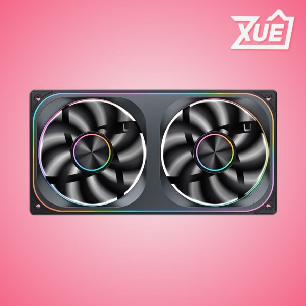 FAN CASE TẢN NHIỆT JONSBO ZA-240BR BLACK LED ARGB INFINITY (CÁNH NGƯỢC)