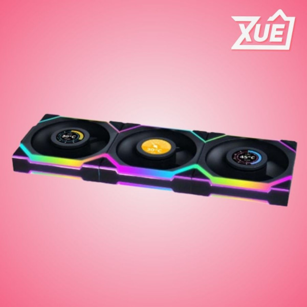 FAN LIAN LI UNI FAN SL WIRELESS LCD REVERSE 120 BLACK (BỘ 3C - CÁNH NGƯỢC)