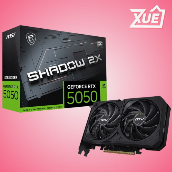 CARD MÀN HÌNH MSI GEFORCE RTX 5050 8G SHADOW 2X OC