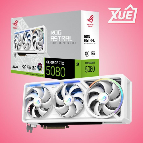 CARD MÀN HÌNH ASUS ROG ASTRAL RTX 5080 16G OC WHITE