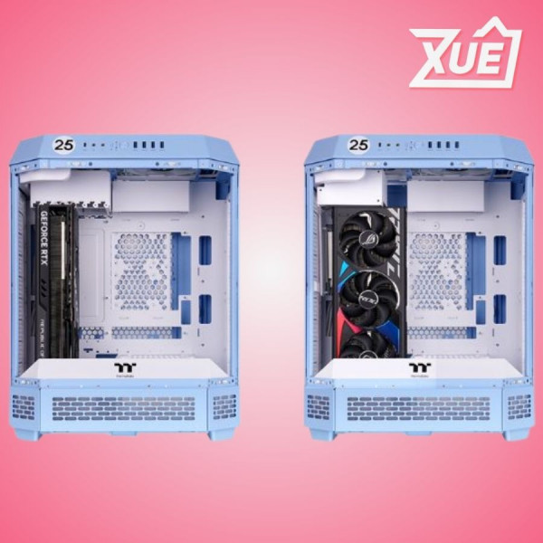 VỎ CASE THERMALTAKE THE TOWER 600 - HYDRANGEA BLUE EDITION (ATX, MID TOWER, 2 FAN)