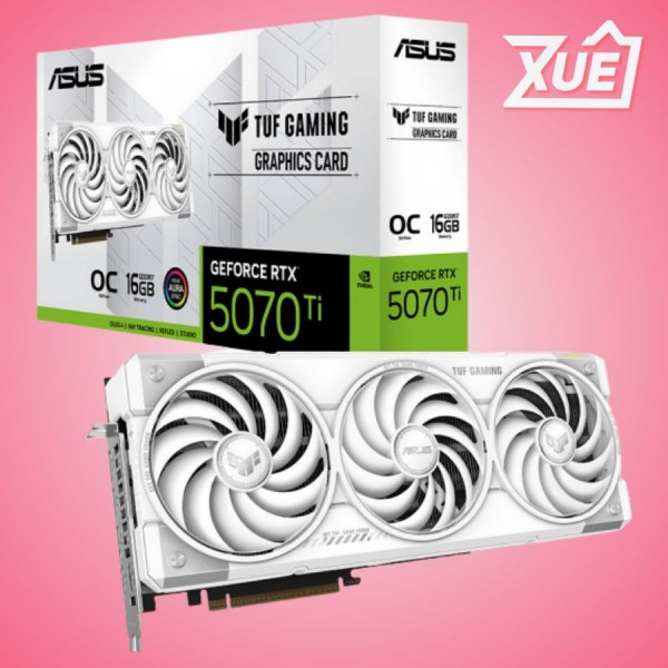 CARD MÀN HÌNH ASUS TUF GAMING GEFORCE RTX 5070 TI 16G GDDR7 WHITE OC 