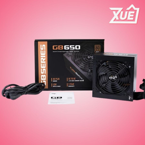NGUỒN MÁY TÍNH AIGO GP650 - 650W (80 PLUS BRONZE, MÀU ĐEN)