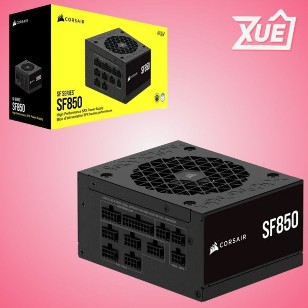 NGUỒN MÁY TÍNH CORSAIR SF850 ATX 3.1 & PCIE 5.1 (80 PLUS PLATINUM, MÀU ĐEN, FULL MODULAR)