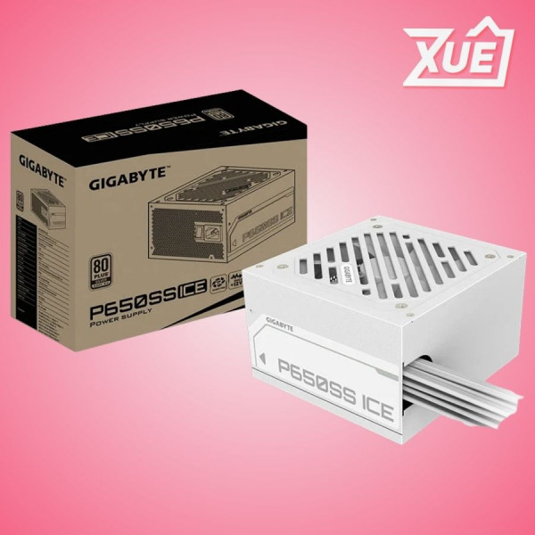 NGUỒN MÁY TÍNH GIGABYTE GP-P650SS ICE - 650W (80 PLUS SILVER, MÀU TRẮNG)