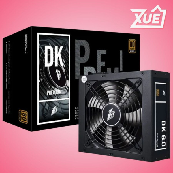 NGUỒN FIRST PLAYER 1STPLAYER DKPM-BRZ-600 600W ĐEN (80 PLUS BRONZE)
