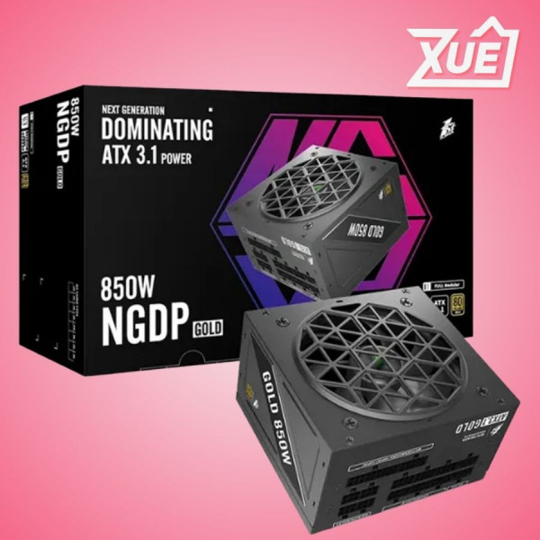 NGUỒN FIRST PLAYER 1STPLAYER NGDP-GLD-850 850W ĐEN (80 PLUS GOLD, PCIE5)