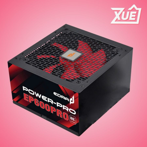 NGUỒN EDRA EP600PRO (FAN 12CM, CABLE DẸT)