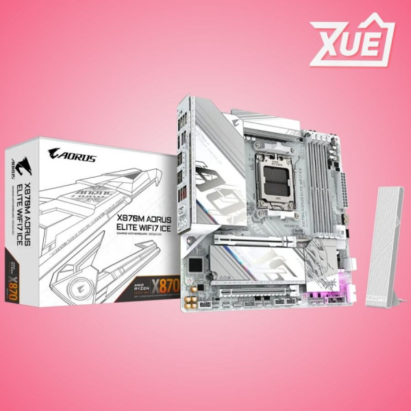 MAINBOARD GIGABYTE X870M AORUS ELITE WIFI7 ICE