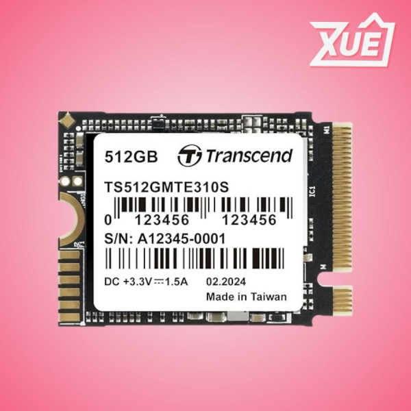 Ổ CỨNG SSD TRANSCEND MTE310S 512GB – M.2 2230 PCIE GEN4 X4 (ĐỌC 5000MB/S - GHI 3500MB/S)-(TS512GMTE310S)