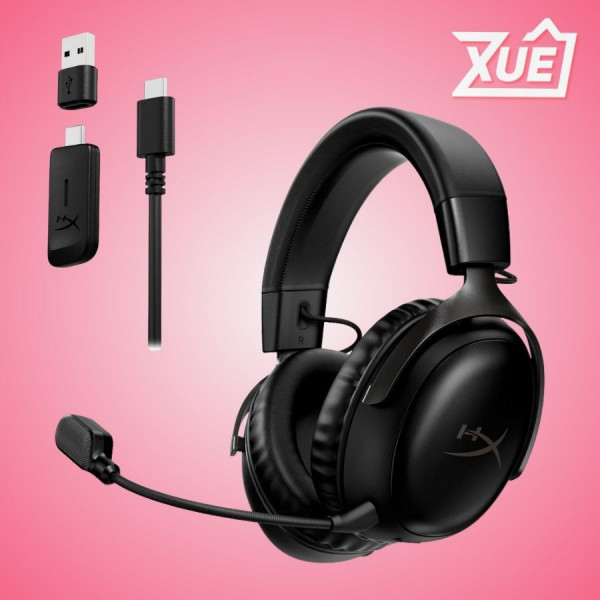 TAI NGHE GAMING HYPERX CLOUD III S WIRELESS (BLACK)