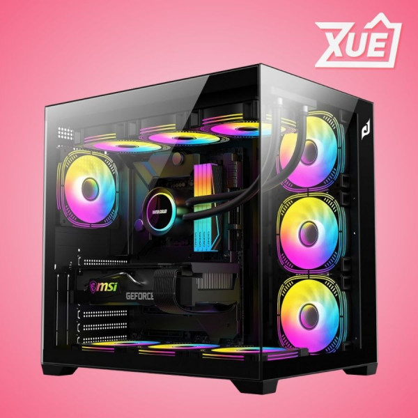 VỎ CASE EDRA ECS1504 BLACK (ATX/0 FAN)