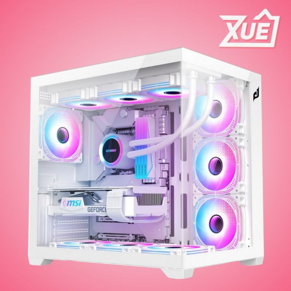 VỎ CASE EDRA ECS1504 WHITE (ATX/0 FAN)