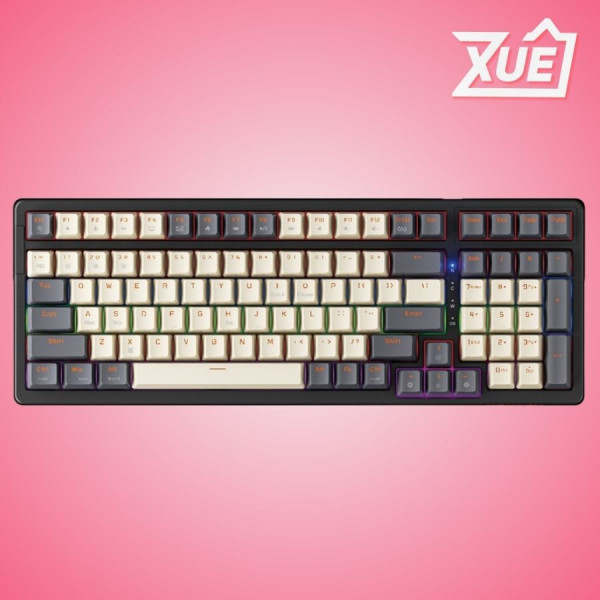 BÀN PHÍM CƠ CÓ DÂY GAMING NEWMEN GM328 GREY-WHITE RED SWITCH