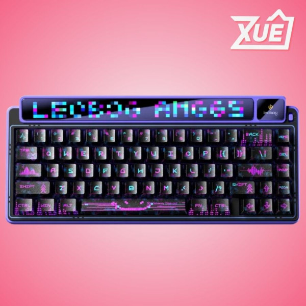 BÀN PHÍM CƠ LEOBOG AMG65 (3 MODE/ MÀU ĐEN TÍM/ JADEITE SWITCH)