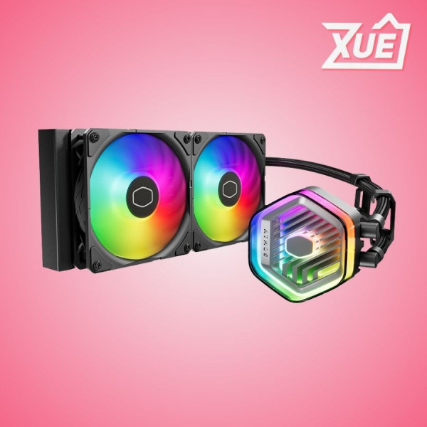 TẢN NHIỆT NƯỚC COOLER MASTER MASTERLIQUID 240 ATMOS ARGB BLACK