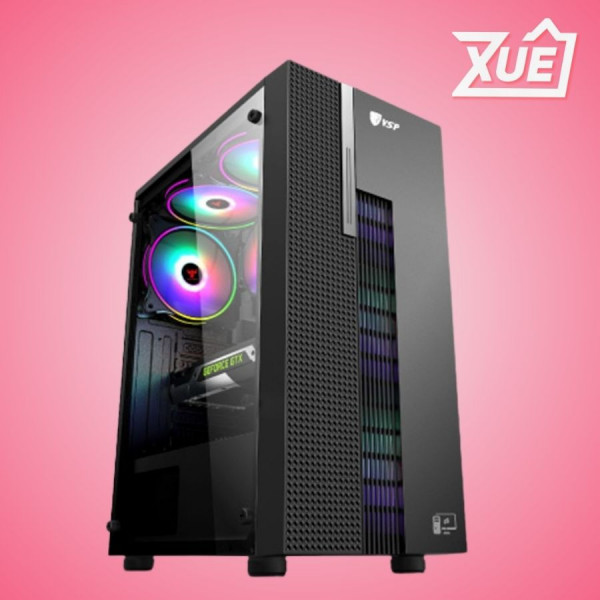 VỎ CASE VSP KB09 ĐEN (ATX/MID TOWER/MÀU ĐEN)