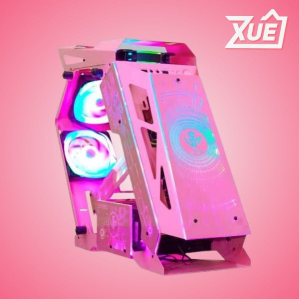 VỎ CASE VSP REPUBLIC OF GAMERS ES1 - HỒNG (MATX/MID TOWER)