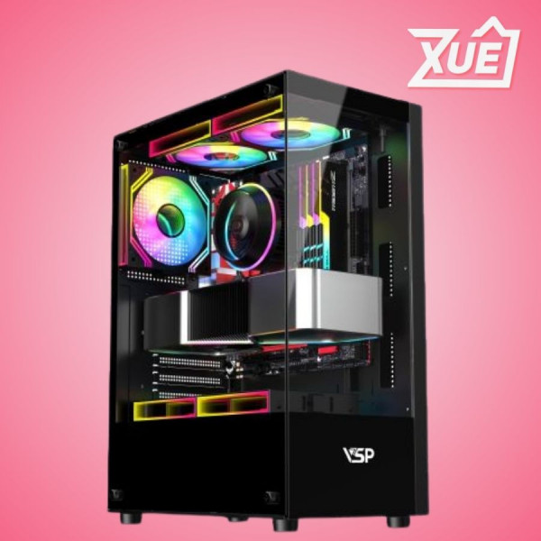 VỎ CASE VSP AQUANAUT AX5 - ĐEN (ATX/MID TOWER)