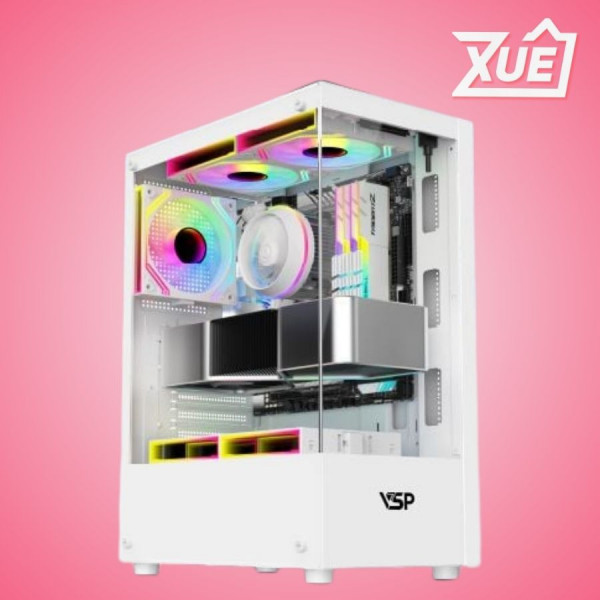 VỎ CASE VSP AQUANAUT AX5 - TRẮNG (ATX/MID TOWER)