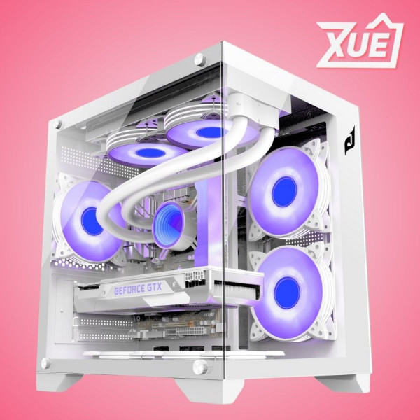 VỎ CASE EDRA ECS1503 WHITE (MATX/0 FAN)