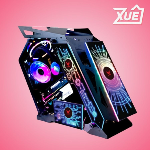 VỎ CASE VSP REPUBLIC OF GAMERS ES1 - ĐEN (MATX/MID TOWER)