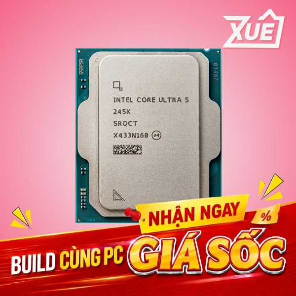 BỘ VI XỬ LÝ INTEL CORE ULTRA 5 245K (UP TO 5.2Ghz, 14 NHÂN 14 LUỒNG, 24MB CACHE, 125W) - TRAY