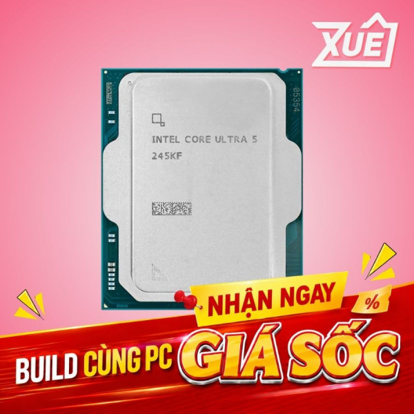 BỘ VI XỬ LÝ INTEL CORE ULTRA 5 245KF (UP TO 5.2Ghz, 14 NHÂN 14 LUỒNG, 24MB CACHE, 125W) - TRAY