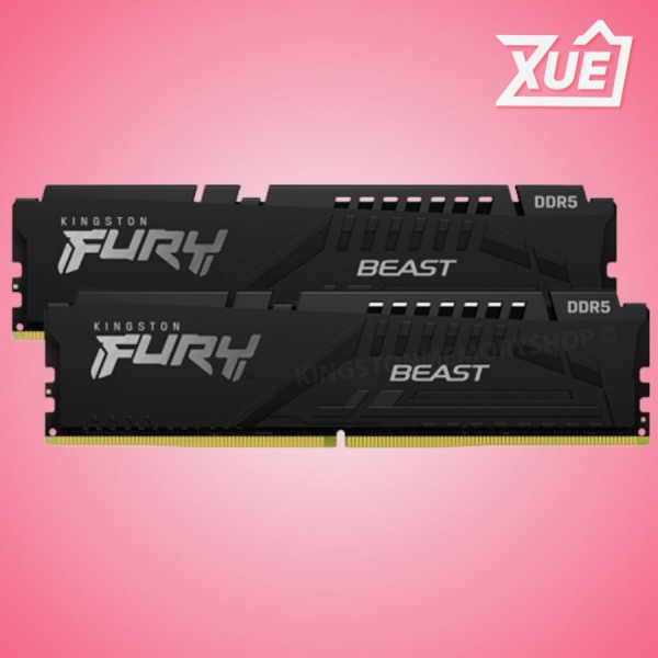 RAM KINGSTON FURY BEAST 64GB (2X32GB) DDR5 5600MHZ (KF556C40BBK2-64)