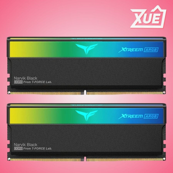 RAM TEAMGROUP T-FORCE XTREEM ARGB BLACK 32GB (2X16GB) DDR5 7200MHZ (FF9D532G7200HC34ADC01)