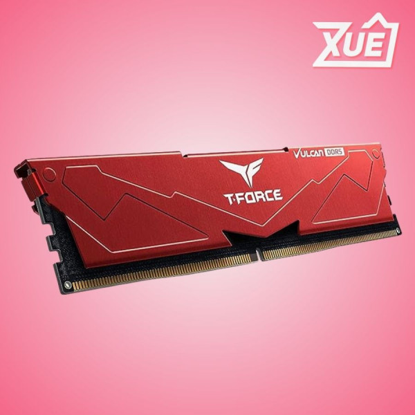 RAM TEAMGROUP T-FORCE VULCAN DDR5 16GB 5200MHZ (RED)